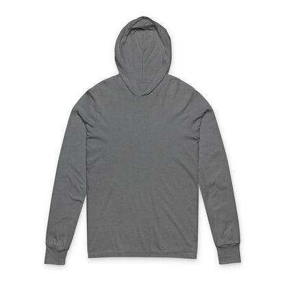 Hooded Long Sleeve Tee — Vintage Wave Graphic “I hope you find the waves”