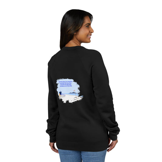 Coastal Reflection Raglan Sweatshirt — 'I Still Think About You Everytime'