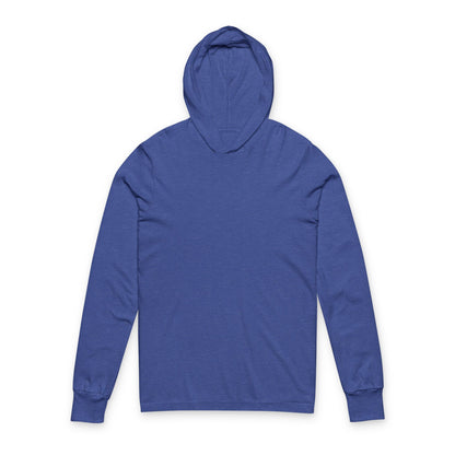 Hooded Long Sleeve Tee — Vintage Wave Graphic “I hope you find the waves”